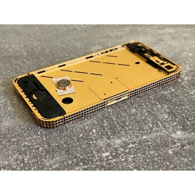 iPhone 4 Gold Black Swarovski Bezel Frame iPhone 4 Gold Black Swarovski Bezel Frame