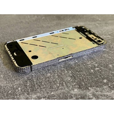 iPhone 4 Silver Swarovski Bezel Frame iPhone 4 Silver Swarovski Bezel Frame