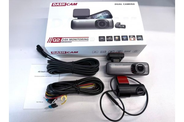 Q2 Pro 2K+1K Dual 1440P WiFi Mobile 24H Parking Dashcam