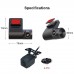 U10 1080P+720P Dual Android USB HD Dashcam