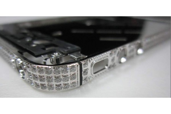 iPhone 4S Silver Diamond Bezel Frame