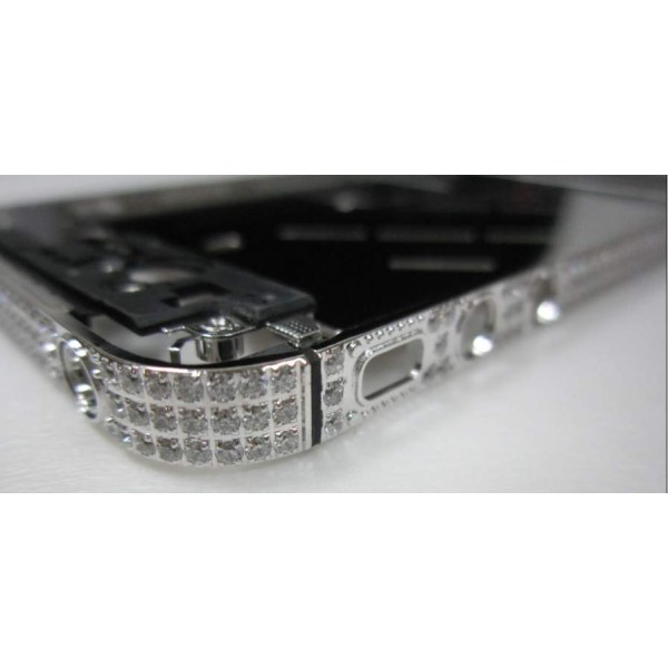 iPhone 4S Silver Diamond Bezel Frame